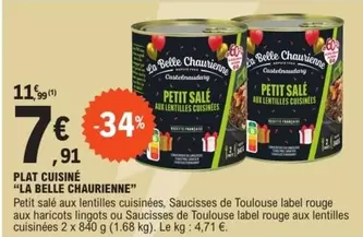 La Belle Chaurienne - Plat Cuisiné