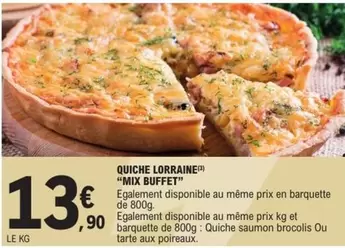 Mix -  Buffet - Quiche Lorraine