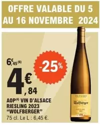 Wolfberger - Aop Vin D'alsace Riesling 2023