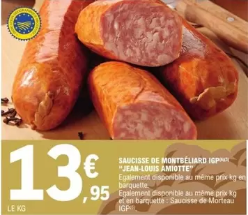 Jean-louis Amiotte - Saucisse De Montbéliard Igp