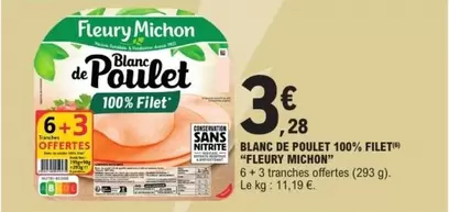 Fleury Michon - Blanc De Poulet 100% Filet