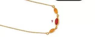 Collier Oxyde De Zyrconium, 42cm Or Jaune 1,11g offre à 141€ sur E.Leclerc Le Manège à Bijoux