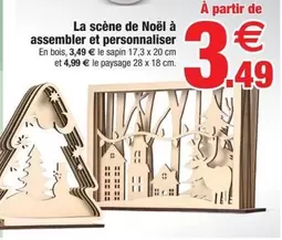 La Scène De Noël À Assembler Et Personnaliser offre à 3,49€ sur Bazarland