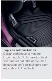 Accessoires d'Origine BMW, Tapis De Sol Tous Temps offre sur BMW