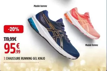 Asics - Chaussure Running Gel Kinjo offre à 95,99€ sur Intersport