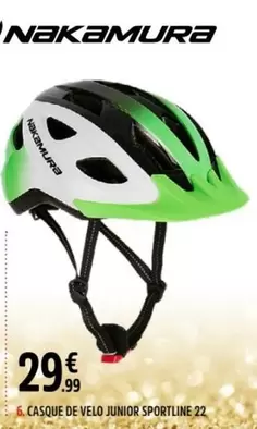 Nakamura - Casque De Velo Junior Sportline 22 offre à 29,99€ sur Intersport