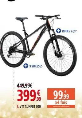 Vit Summit 700 offre à 399,99€ sur Intersport