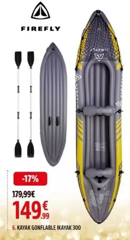 Firefly - Kayak Gonflable Kayak offre à 149,99€ sur Intersport