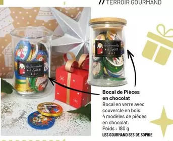 Bocal De Pièces En Chocolat offre sur VillaVerde