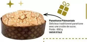 Panettone Piémontais offre sur VillaVerde