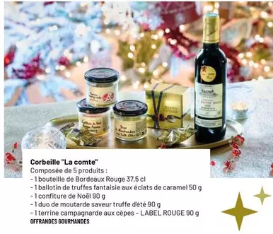 Label Rouge - Corbeille "la Comte" offre sur VillaVerde