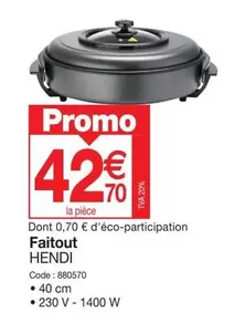 Promo - Faitout offre à 42,7€ sur Promocash