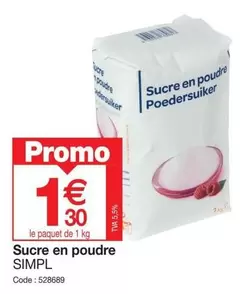 Promo - Sucre En Poudre offre à 1,3€ sur Promocash