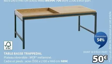 Table Basse Trappedal offre à 50€ sur JYSK