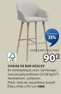 Chaise De Bar Adslev offre à 90€ sur JYSK