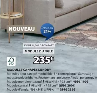 Modules Canapés offre à 235€ sur JYSK