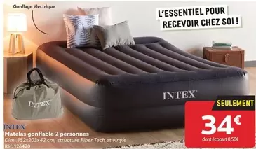 Intex - Matelas Gonflable 2 Personnes offre à 34€ sur Gifi