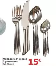 Ménagère 24 Pièces 6 Personnes offre à 15€ sur Gifi