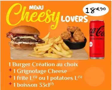 1 Burger Création Au Choix offre à 9,33€ sur Mythic Burger