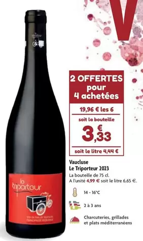 Vaueuse - Le Triporteur 2023 offre à 3,33€ sur Point Vert