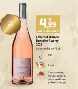 Canard - Cabernet D'Anjou 2022 offre à 4,99€ sur Point Vert