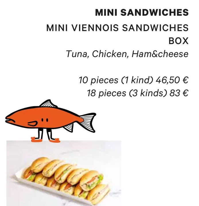 Mini Sandwiches  offre à 46,5€ sur Eric Kayser