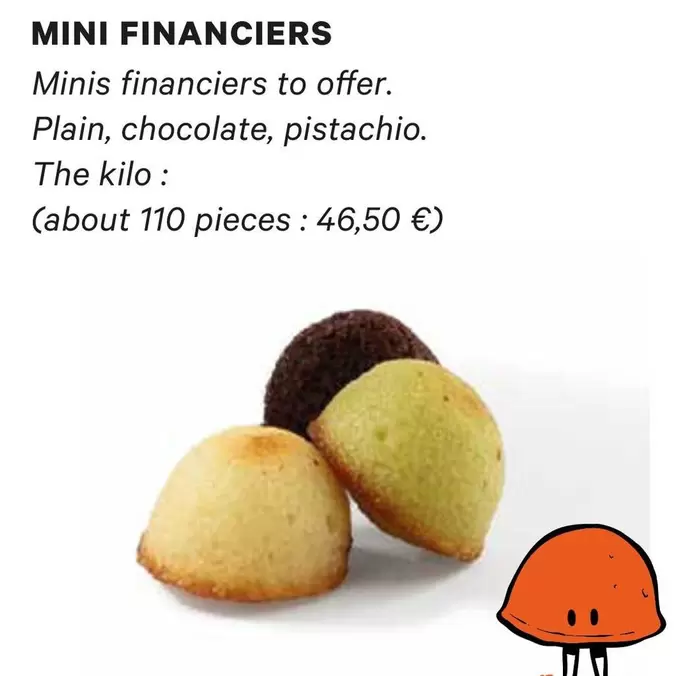 Mini Financiers offre à 46,5€ sur Eric Kayser