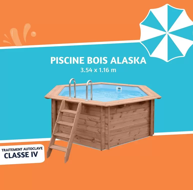 Piscine Bois Alaska offre sur Cash Piscines