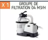 Groupe De Filtration 04 M3/h offre sur Cash Piscines