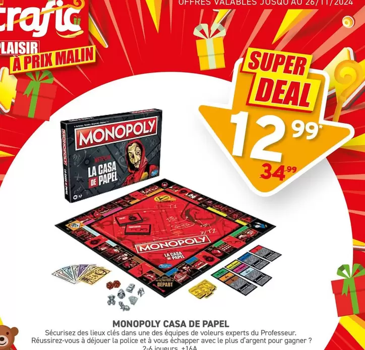 Monopoly   - Monopoly - offre à 12,99€ sur Trafic