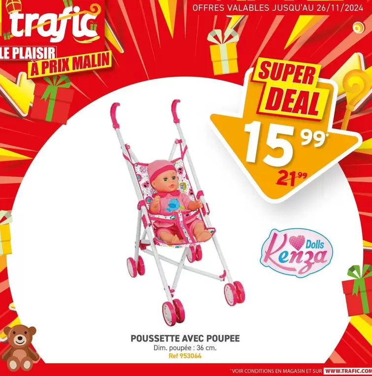 Dim - Poussette Avec Pouppe offre à 15,99€ sur Trafic