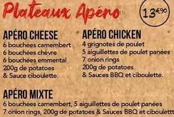 Apéritifs offre sur La Boîte à Pizza