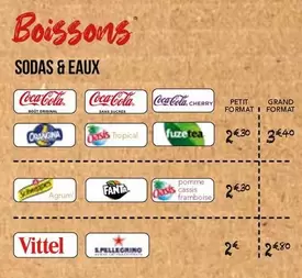 Orangina - Coca-cola offre sur La Boîte à Pizza