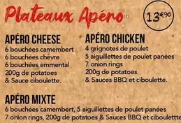 Apéritifs offre sur La Boîte à Pizza