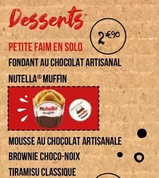 Solo - petit-déjeuner, desserts et pain offre sur La Boîte à Pizza