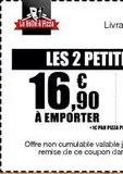 La Foie À Pinz - Offre Non Cumulable Valable Remise De Ce Coupon offre à 16,9€ sur La Boîte à Pizza