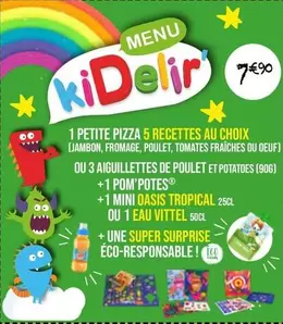 Oasis - 1 Petite Pizza 5 Recettes Au Choix offre à 7,6€ sur La Boîte à Pizza