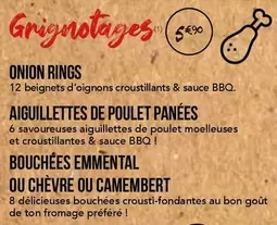 Aiguillettes De Poulet Panées offre à 5,9€ sur La Boîte à Pizza