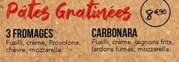 Carbonara offre à 8,9€ sur La Boîte à Pizza