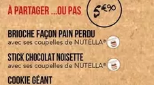 Brioche Façon Pain Perdu offre à 7,6€ sur La Boîte à Pizza