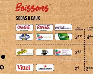 Orangina - Boisson Aux Fruits offre sur La Boîte à Pizza