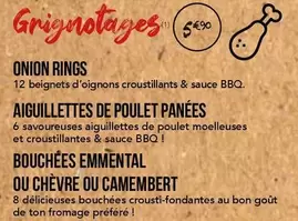 Aiguillettes De Poulet Panées offre à 5,9€ sur La Boîte à Pizza