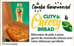 Fuzetea - Bâtonnets De Pâte À Pizza Garnis De Mozzarella Relevés Avec Notre Délicieuse Persillade. offre sur La Boîte à Pizza