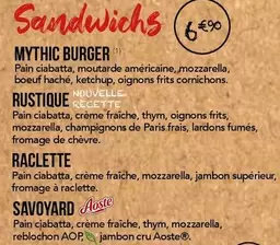 Mythic Burger offre à 6,9€ sur La Boîte à Pizza