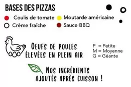 Oeufs Bio offre sur La Boîte à Pizza