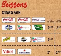 Orangina - Coca-cola offre sur La Boîte à Pizza