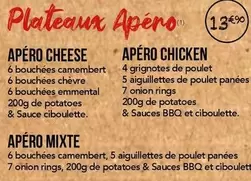 Apéritifs offre sur La Boîte à Pizza