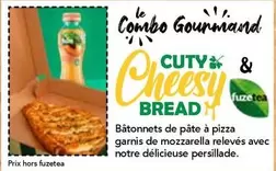 Fuzetea - Bâtonnets De Pâte À Pizza Garnis De Mozzarella Relevés Avec Notre Délicieuse Persillade. offre sur La Boîte à Pizza