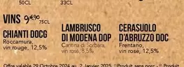 Dop - Vin offre sur La Boîte à Pizza