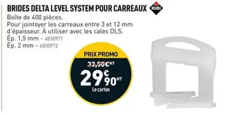 Promo - Brides Delta Level System Pour Carreaux offre à 29,9€ sur Point P